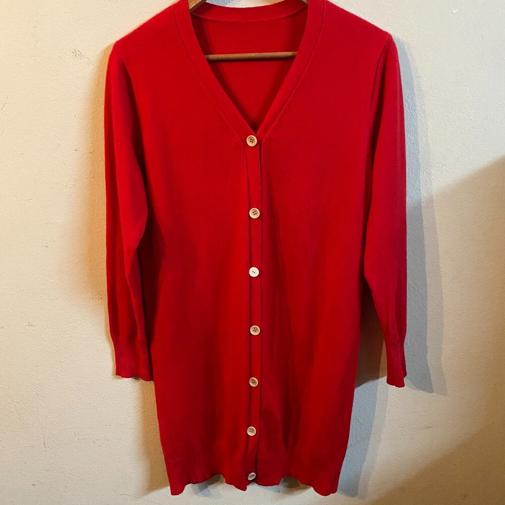 NO BRAND SMALL RED CARDIGAN